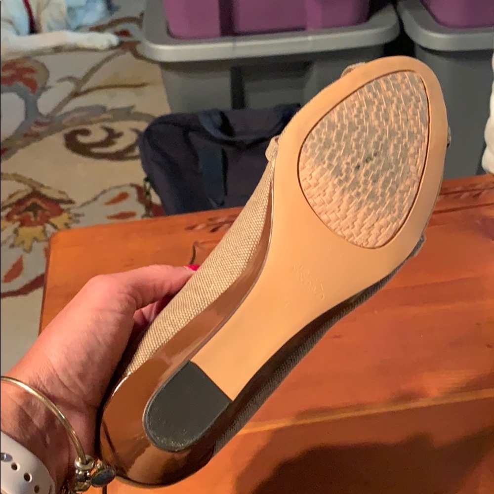 Circa Joan & David. Short brown wedge 8 - Picture 5 of 6